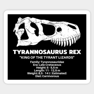 Tyrannosaurus Rex Fact Sheet Sticker